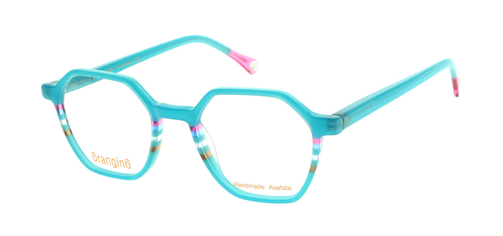 Light Blue striped with multiple colors Col.1