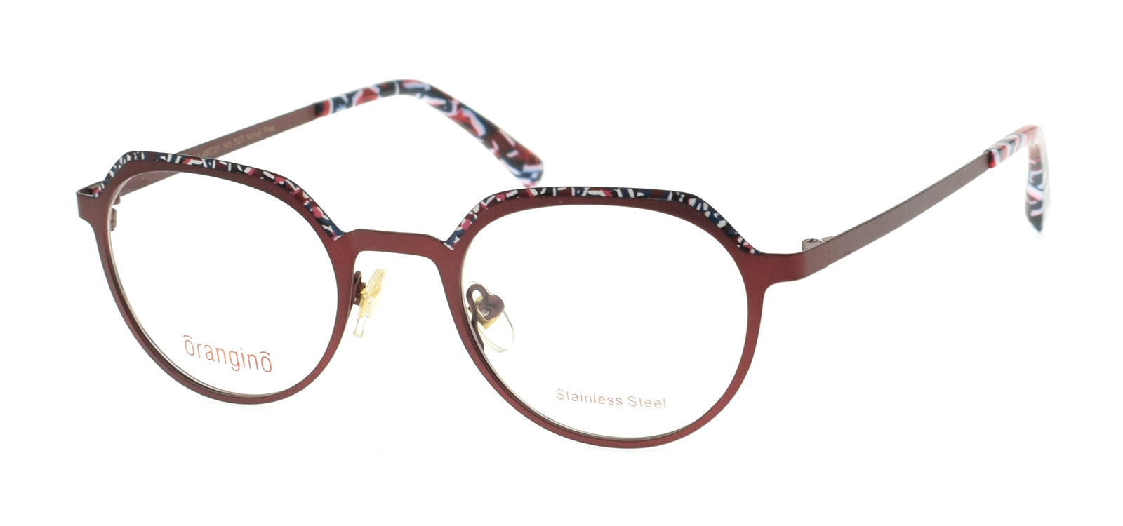 Burgundy with white mix Col.1