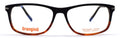 Matt Black-Red/Brown striped wood look Col.1